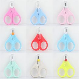 Baby handwork-scissors Party Favour Babys Short mouth nail-scissors kids nails clippers Safety care round head scissors T9I002072