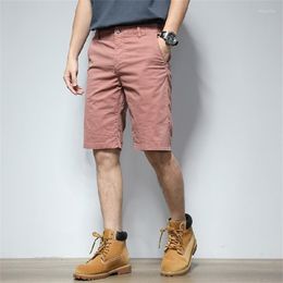 Men's Shorts Summer Men Military Casual Cargo Slim Male Cotton Overalls Multi Pockets Fashion Style Fitness