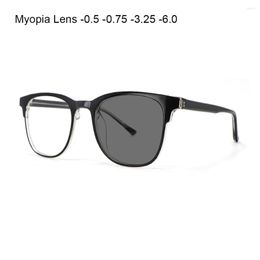 Sunglasses Classic Pochromic Myopia Glasses For Men Women TR90 Nearsighted Shortsighted Eyeglasses -1.25 -2.25 -3.75 To -6.0