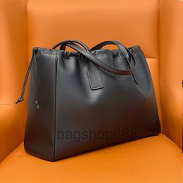 designer bags quality Highest Cowhide rope shopping bags 44cm large tote bags business Suede Fashion Shoulder Bag Fleece lining wom 2023