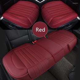 Car Seat Covers Cover PU Cushion Seasons Universal Breathable For Most Four-Door Sedan&SUV Ultra-Luxury Protection