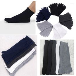 Men's Socks Toe Shoes Unisex 1 Pair Men Women For Five Fingers Cotton Solid Ankle Length Causal 2022