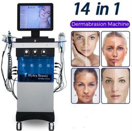 Hydra Facial Machine Dermabrasion peelig Skin Cleansing Face Treatment Ultrasound RF Microdermabrasion Oxygen Gun acne wrinkles removal