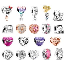 New Authentic Popular 925 Sterling Silver for Pandora Charm Bracelet Love Heart Eternal Charm for Women Wedding Original Fashion Jewellery Accessories