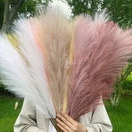 Decorative Flowers 1Pc Quality Simulation Reeds Fake Flower Wild Grass DIY Floral Arrangement Accessories Wedding Home Decoration Shooting