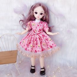 Dolls 22 Movable Joints BJD Doll 12 Inch 30cm 1 6 Makeup Dress Up Cute with Fashion Beauty Toys for Girls Christmas Gifts 220912