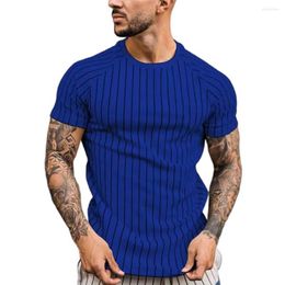 Men's Casual Shirts Plus Size Men Pullover Short Sleeve Male T-shirt Handsome Slim-fitting