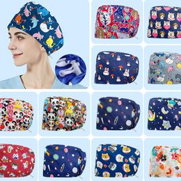 Berets Unisex Cap Adjustable Working Multi-purpose Cotton Breathable Cartoon Tools Accessories