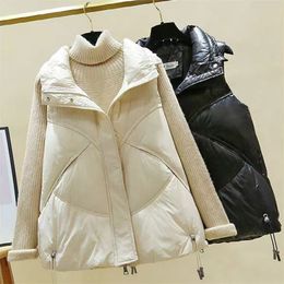 Womens Down Parkas Woman Down Vest Female Windproof Warm Waistcoat Sleeveless White Duck Down Coat Outerwear Ladies Jackets Portable Vests G539 220912