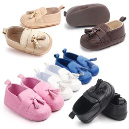 Baby Girls Shoes For Newborn Spring Autumn Cute Tassel Anti-Slip First Walker Soft Sole Party Shoes Cirb Shoes