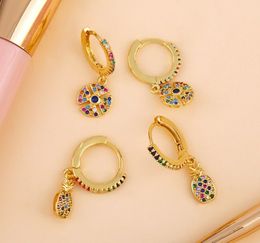 Jewellery Earrings Cubic Zirconia Pineapple gold Colour CZ Crystal Ear Clips No Pierced earrings for women Jewellery s45j