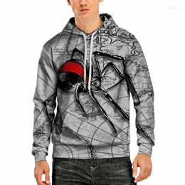 Men's Hoodies Triple A Hooded Sweater Men's Autumn Clothes Loose Wild Animal Print Hong Kong Style Casual Jacket Trend