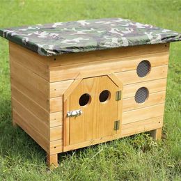kennels pens Modern Wooden Homestay Dog Houses Creative Waterproof Apartment Dogs Kennel Simple Indoor Balcony Villa Cat Cage Pet Supplies T 220912