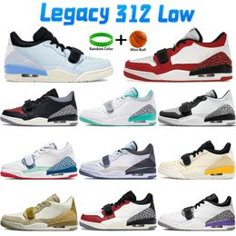 Legacy 312 Low Basketball Shoes Men Designer Sneakers Chicago Red Light Smoke Grey Olive Gold Bred Cement LA Mens Sports Shoe Classic Women Trainers US 5.5-12
