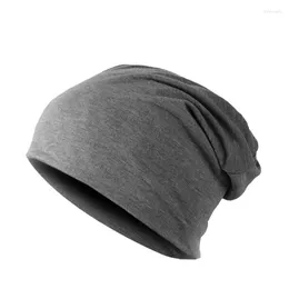 Berets Fashion Men Women Beanie Top Quality Solid Color Hip-hop Slouch Unisex Knitted Cap Winter Hat Beanies Chapeu