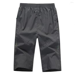 Men's Shorts Plus Size Quick Dry Multi Pockets Pants Male Elastic Waist Streetwear