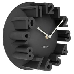 Wall Clocks Living Room Art Decor 3D Highlight Number Wall Clock Black Modern Design Mute Hanging Clocks Living Room Home Decoration 24cm 220909