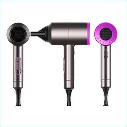 Hair Dryers Hair Dryer Negative Lonic Hammer Blower Electric Professional Cold Wind Hairdryer Temperature Care Blowdryer Drop Delive Dhrpo