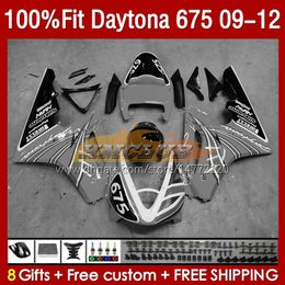 OEM Fairings For Daytona 675 675R 2009-2012 09 12 Bodywork 150No.127 Daytona675 2009 2010 2011 2012 Body Daytona 675 R 09 10 11 12 Injection Mould Fairing glossy grey