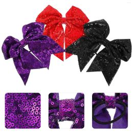 Bandanas Hairbows Girls Bowred Scrunchies Ribbonselastic Tie Baby Sequin Glitter Brillantina Paracabello Holiday Sequins
