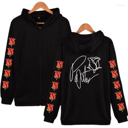 Men's Hoodies Men's & Sweatshirts Web Celebrity Payton Moormeier PYTN Print Zipper Sweatshirt Women/men Fashion ZippersMen's