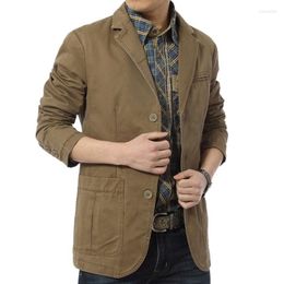 Men's Jackets Men's Men Jacket 2022 Spring Autumn Casual Suit Coat Fashion High Quality Cotton Military Warm For M-4Xl