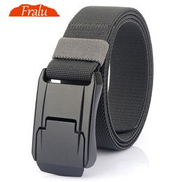 Belts Stretch For Men and Women Hard Alloy Quick Release Buckle Strong Real Nylon Unisex Elastic Overalls Work 220913