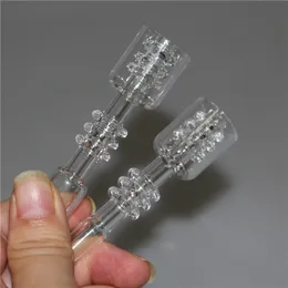 Smoking Quartz Nail Tip Drip Tips 10mm 14mm 18mm male Dab Straw Set Quartz Banger Nails for Oil Rigs Bong Water Pipe