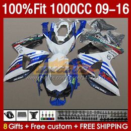 Injection Fairings For SUZUKI GSXR-1000 K9 GSXR 1000 CC 151No.35 GSXR1000 09 10 11 12 13 14 15 16 1000CC 2009 2010 2011 2012 2013 2014 2015 2016 OEM Fairing blue stock blk