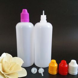 Empty Eliquid Dropper Bottles 120ml Plastic With ChildProof Caps E Juice Container 450Pcs/Lot