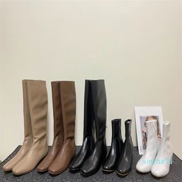 luxury Woman Boots Outdoor Shoes High Heels Women Ankle Boot Sexy square head Season Booty Style For Delicate Short Booties