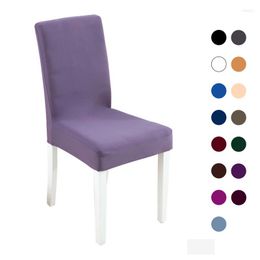 Chair Covers Solid Colors Stretch Cover Spandex For Wedding Party Elastic Multifunctional Dining Furniture Slipcover Living Room