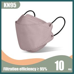 Adult Morandi Colour KN95 mask disposable dust-proof protective fish-type 4-layer