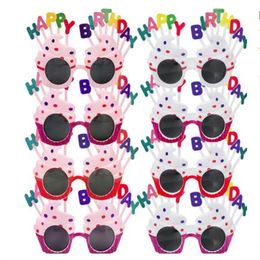 Birthday funny glasses creative children's happy party photo props decoration cake shape dress up