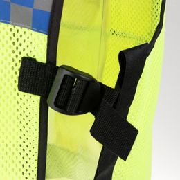 Motorcycle Apparel High Visibility Zipper Front Safety Vest With Reflective Strips