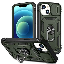 Armor Phone Cases For iPhone 14 11 12 13 /Pro/Max/Promax/xr/xsmax/12 13/mini Shockproof Magnetic Ring Phone Case With Kickstand