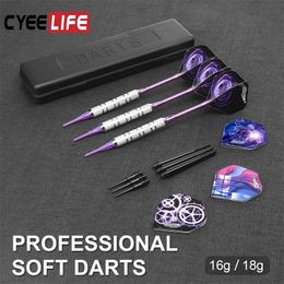 Darts CyeeLife Soft tipped Professional Indoor plastic tip Set For Electronic Dartboard Games 220913