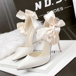 Dress Shoes Sexy Women Shoes Woman Pumps Wedding Shoe Bridal Heels Wedding Heels Bride Shoes White Stiletto Sandal Female Footwear High Heel 220913