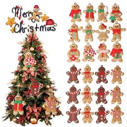 Christmas Decorations Gingerbread Man Ornaments for Tree Tall Gingerman Hanging Charms Ornament Holiday Decor 220912