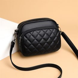 Evening Bags Diamond Lattice Women Shoulder Bag Solid Colour PU Leather Crossbody Bag Fashion Brand Handbag And Purses Shopping Cell Phone Bag 220913