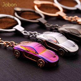 Keychains Jobon High Quality Key Chain LED Lights Keychains Custom Lettering Gift For Car Key RIng Holder Bag Pendant Best Gift for Friend T220909