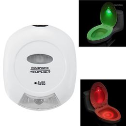 Night Lights 1pcs 2 Colors LED Toilet Lamp Bowl Light Motion Activated Seat Sensor Bathroom Lighting