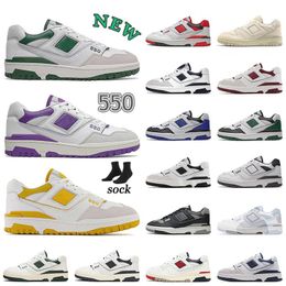 550 Men Women Casual Shoes Designer Sneakers BB550 B550 White Green Black Sea Salt Burgundy Varsity Gold Shadow Lakers Pack Syracuse Au Lait Fashion Trainers