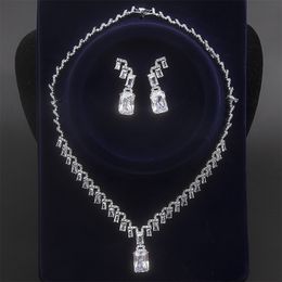 Свадебные украшения устанавливают женские ожерелья серьги подвесные аксессуары ожерелья серьги роскошные свадебные