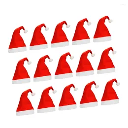 Party Decoration Santa Hat Christmas Hats Claus Mrs Cap Plush Costume Funnyband Hair Elfmop Outfit Pet Kids Baby Year Headwear Beanie