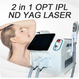 IPL Machine 2 in 1 Laser Hair Tatoo Removal Nd Yag Portable Machines with Laser Beam Multifunction Beauty Equipment