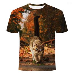 Men's T Shirts Summer Casual Men's Animal T-shirt Orangutan/Monkey 3D-printed Funny Top Short Sleeves O Collar OVERSIZED