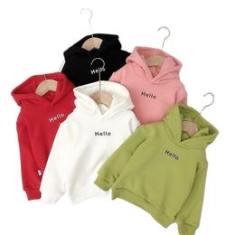 Pullover Spring Autumn Children Sweatshirt For Baby Girls Clothes Hooded Sweatshirts For Kids Clothing Toddler Boys Casual Tops 26 Years 220913