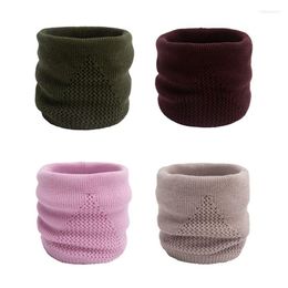 Bandanas Unisex Winter Trekking Cycling Scarf Knit Neck Warmer Soft Thick Circle Loop Scarves For Woman Man