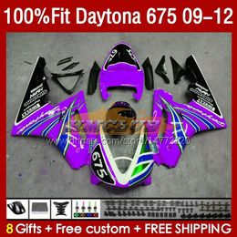 OEM Fairings For Daytona 675 675R 2009-2012 09 12 Bodywork 150No.123 Daytona675 2009 2010 2011 2012 Body Daytona 675 R 09 10 11 12 Injection Mould Fairing stock purple